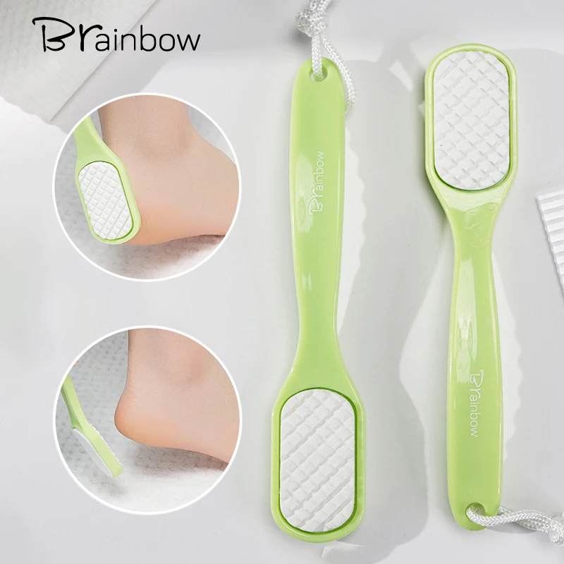 Brainbow Exfoliating Scrub Two-sided Oilstone Plate Rub Feet Sole Peeling Remove Calluses Cutin Scrape Heel Foot Grinder