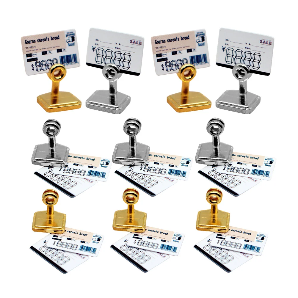 

1 Set Of Micro Dessert House Mini Tag Sturdy For Miniature House Decor Kids Play Photography Props Dollhouse Layout Accessories