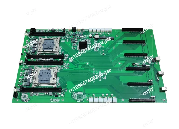 Dual X99 in-line 6 graphics card GPU model training calculation supercomputer desktop main board