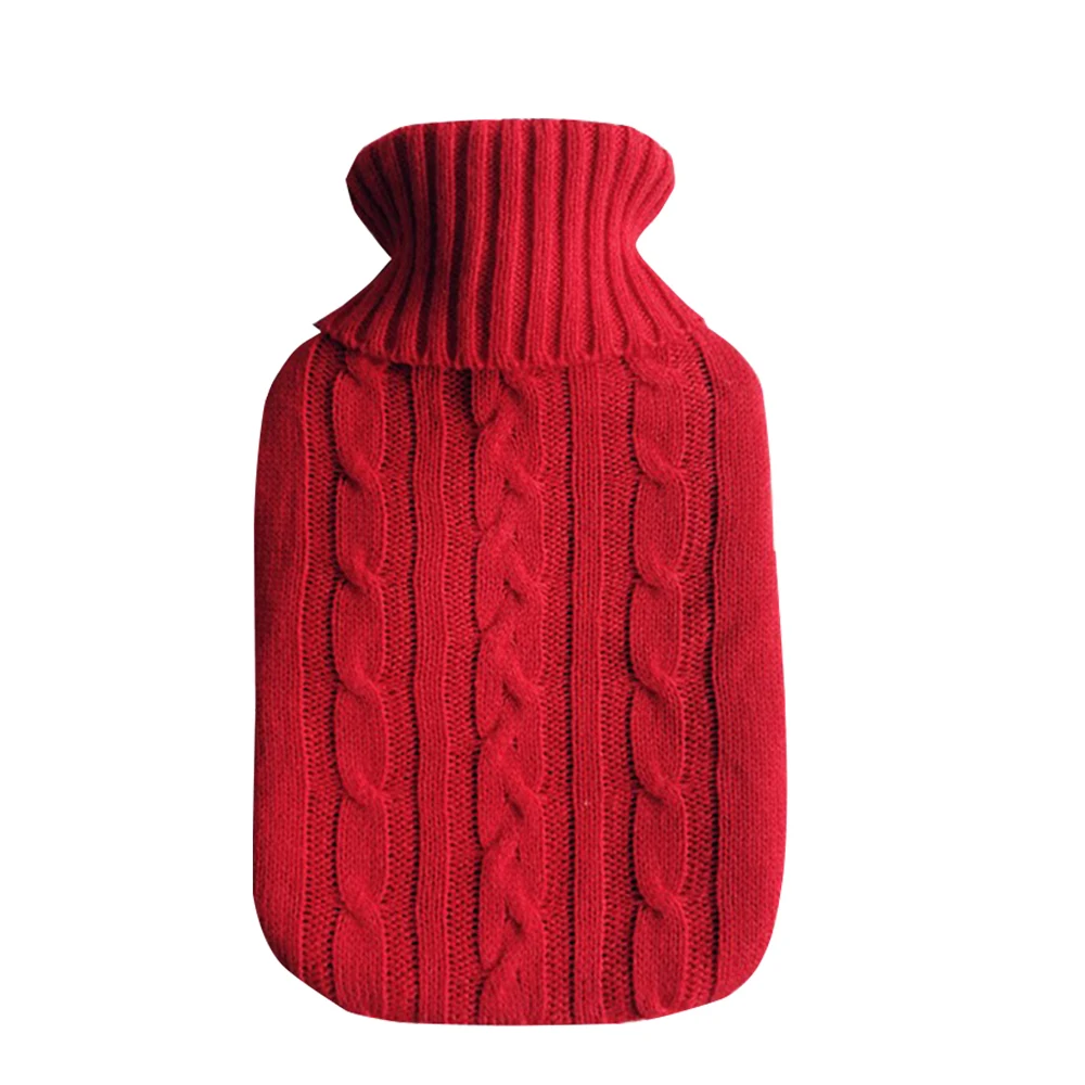 1 PC Cover Knitted Heat Preservation Just A Bag Warm Supplies Hot Water Bag Cover Cold-proof for 2000ml Hot Water Bottle