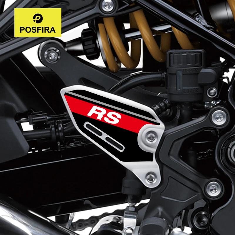 POSFIRA Motorcycle Footrest Panel Stickers Vinyl Decal for Kawasaki Z900RS Z900 RS 2026 2025 2024 2023 2018-2022 Accessories