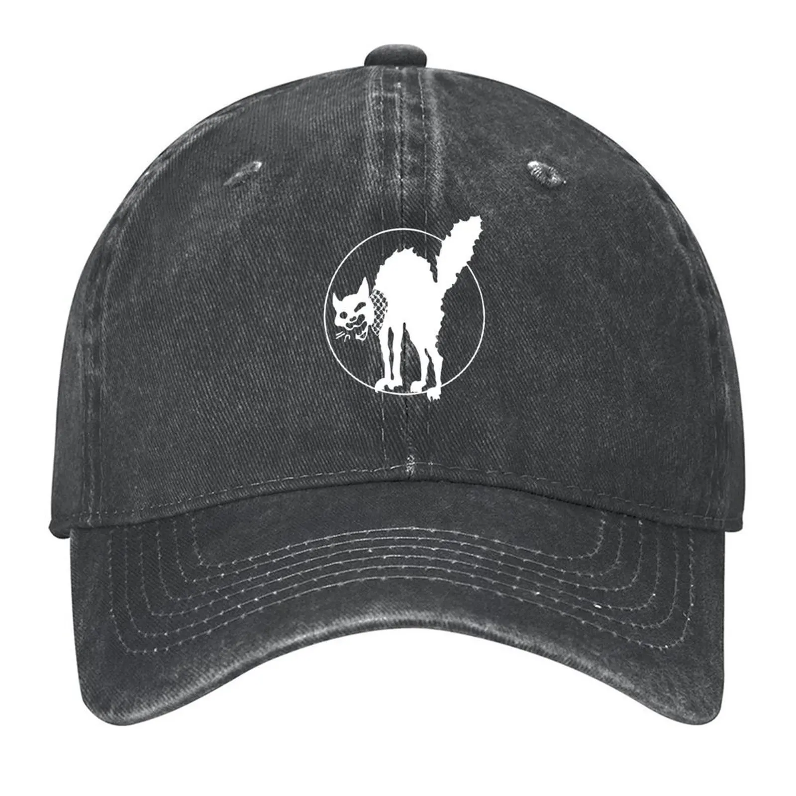 

Wildcat With Keffiyeh White Baseball Cap New Hat Male hat cute party Hat Caps For Women Men's