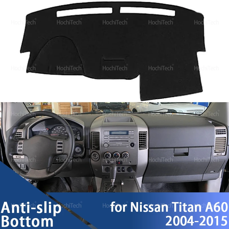 

Auto Dashboard Cover Dash Mat Board Pad Carpet Dashmat Anti-UV Mats for Nissan Titan A60 First Generation 2004-2015 2006 2013