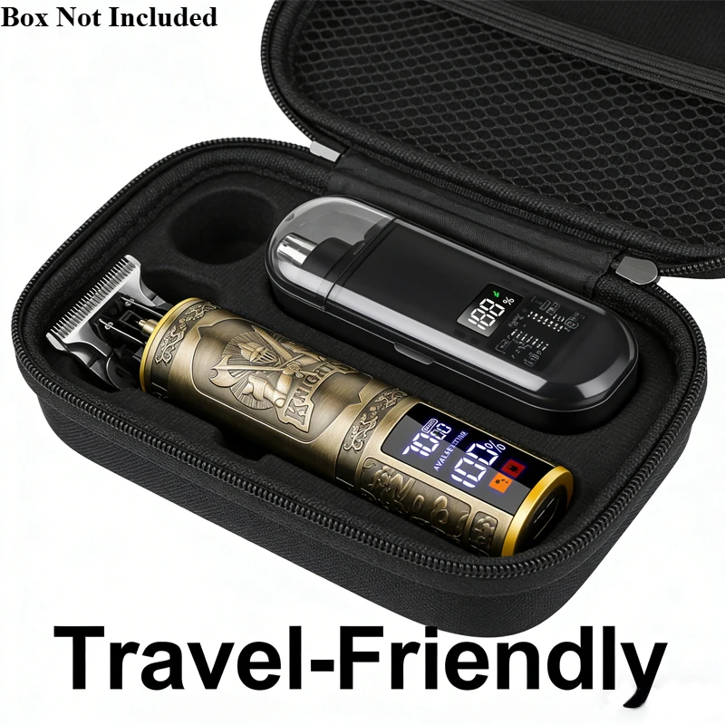 Vintage T9 Electric Hair Clipper Kit  w/Guide Combs Professional USB Rechargeable Beard trimmerMetal Body Cutting, Gifts for Man