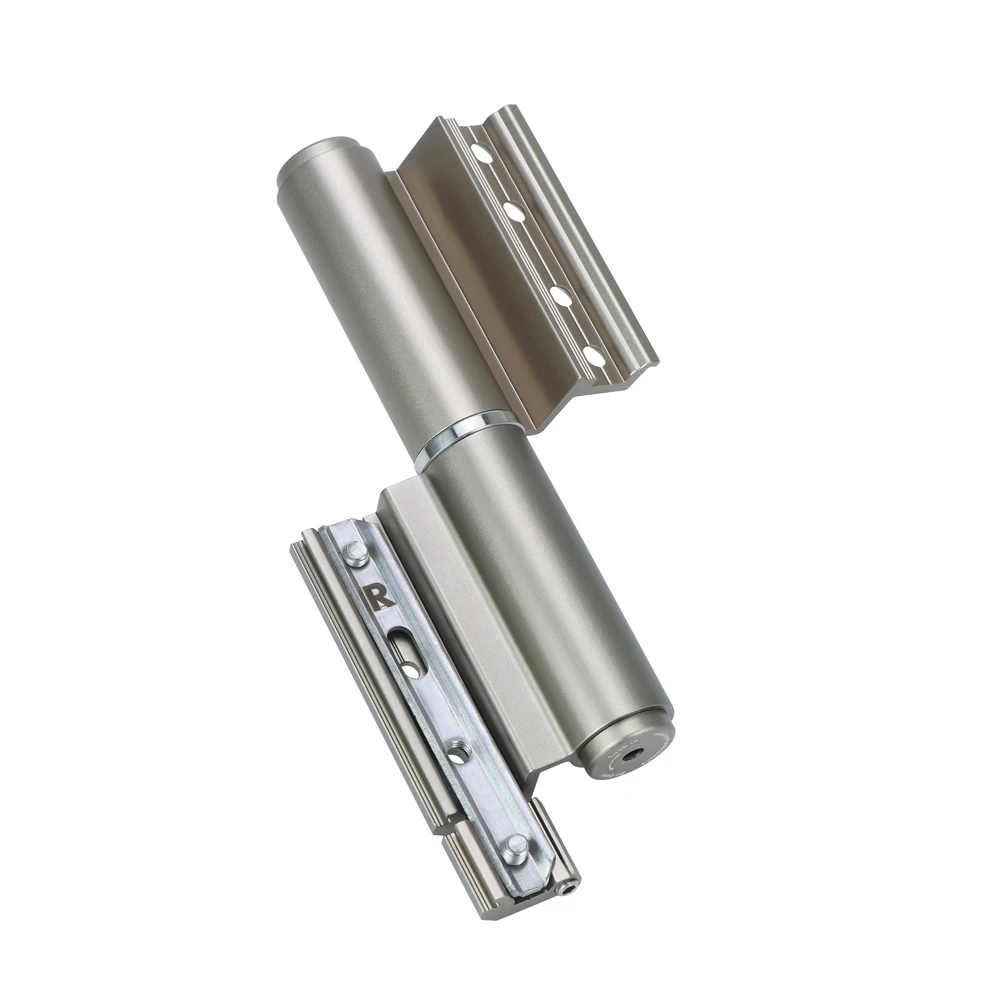 Champagne Gold 3mm 45 KG Heavy-Duty Hydraulic Spring Auto Aluminum Casement Glass Door Hinge 600,000 Cycle Lifetime 3-Year Door