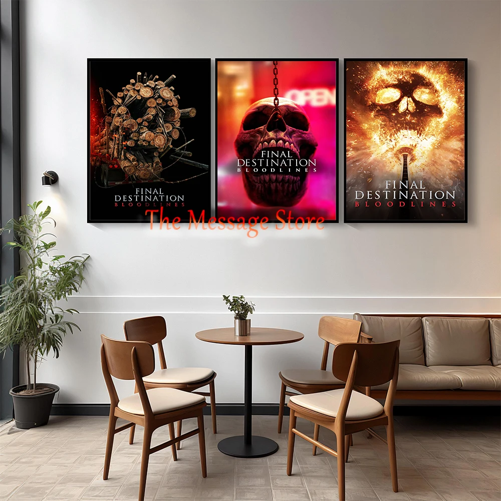 Final Destination Bloodlines 2025 Movie Poster Classic Horror Film Series Cinema Decor Canvas Painting Final Destination Prints