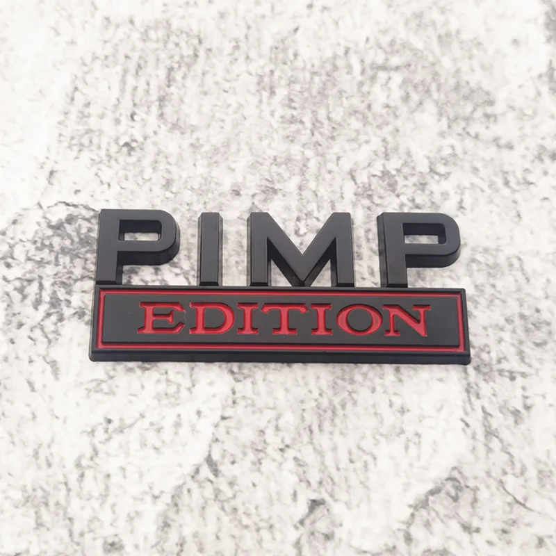 3D سبائك الزنك شعار PIMP EDITION شارة سيارة الذيل الجانب ملصق الملحقات ل جيب، دودج، كرايسلر والشاحنات. #5