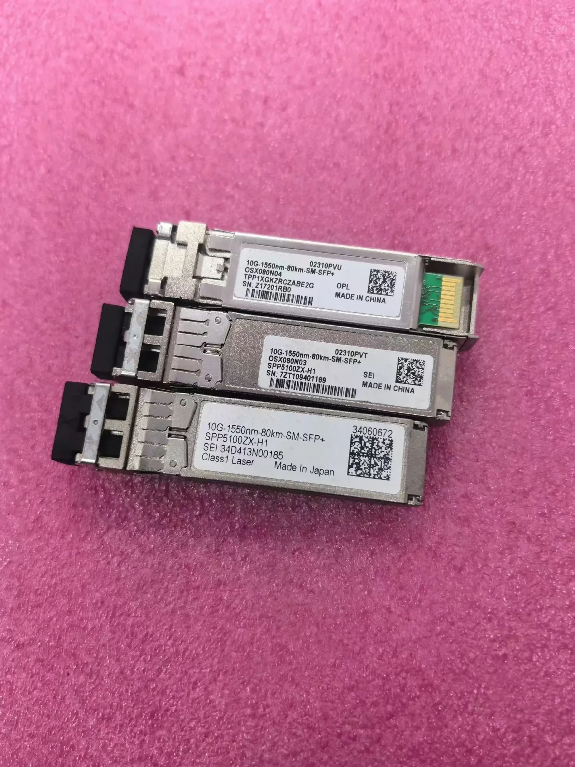 1PCS LC SFP 10G 80KM 1550NM Switch Transceiver 34060672 TPP1XGKZRCZABE2G SPP5100ZX-H1 02310SNN 10G-80km-1550nm-SFP+