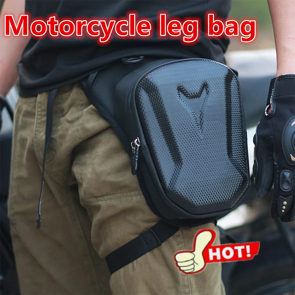 

NEW Motorcycle Leg Side Bag EVA Hard Shell Outdoor Casual Waist Bags Motorbike Mobile Phone Purse Hip Bum Pack