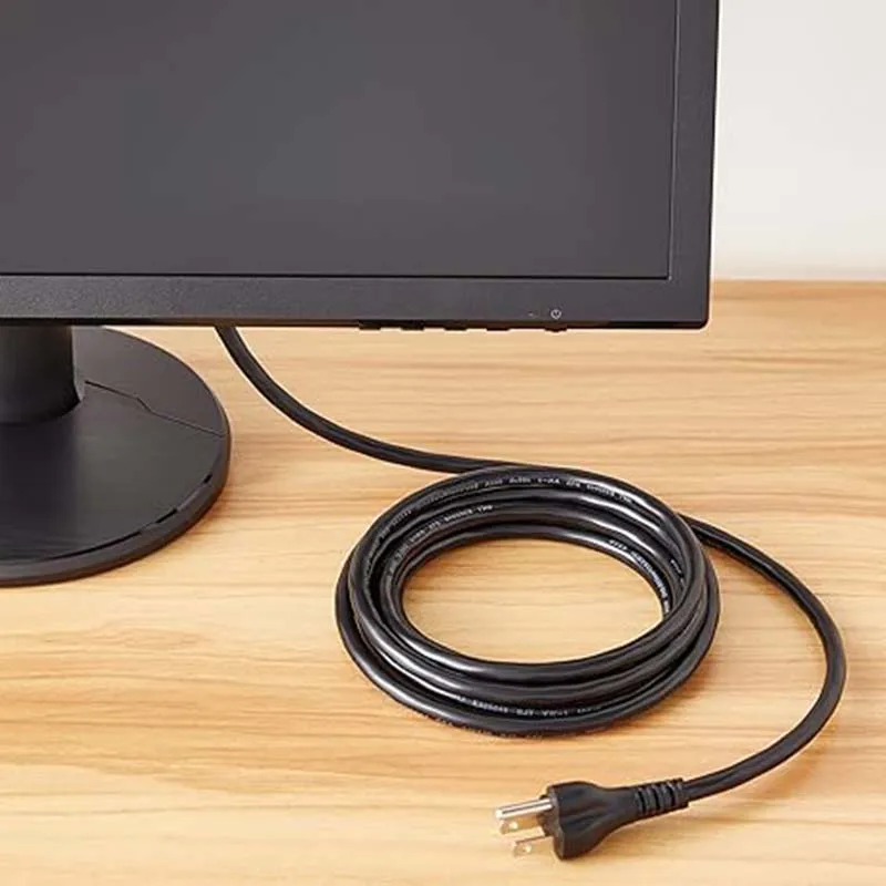 1M 1.5M 3M střídavého 110V~220V energie kabel nám 3-prong konektor elektrický drát 2500W měď nabíjení linky pro PC notebook počítač TV