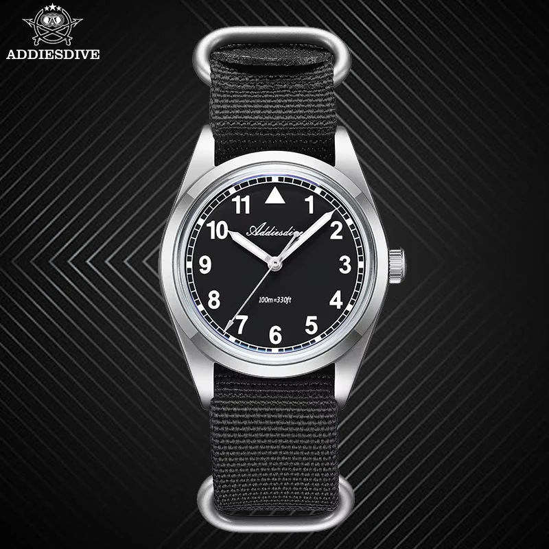 ADDIESDIVE NEW Quartz Watches for Men's Gifts Bubble Mirror Glass AD2079 relojes para hombres Waterproof Luminous Military Watch