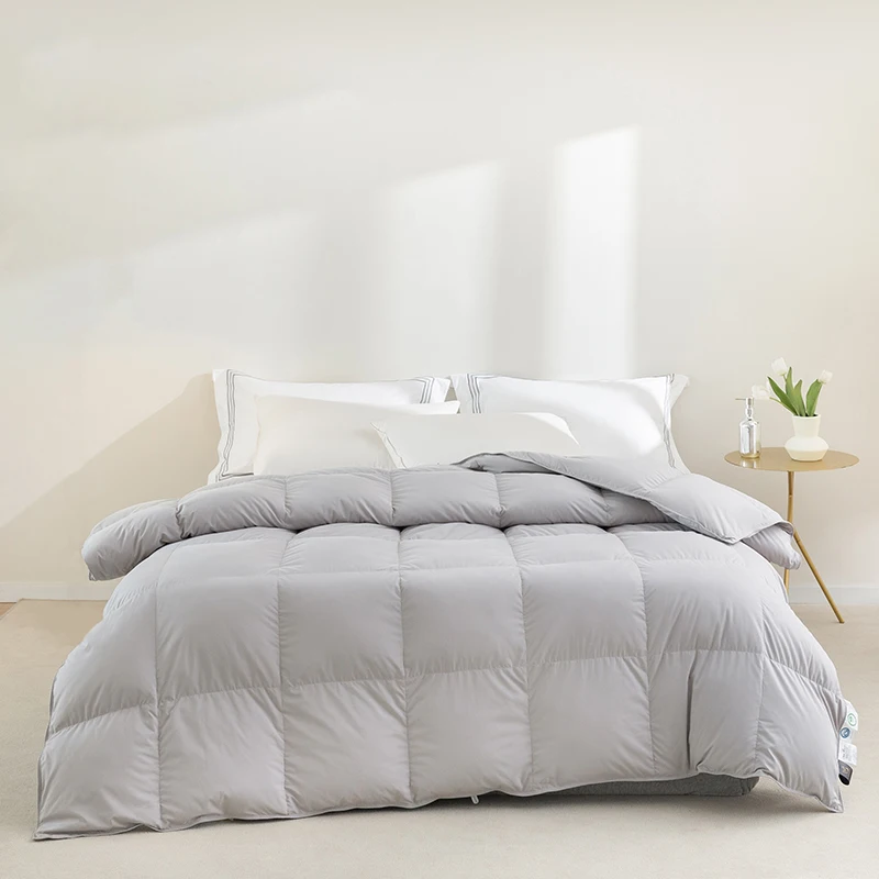 Bidekanu Goose Feather Down Duvet Insert, All Season Down Comforter, Winter Warm Quilt, Blanket 100% Cotton Cover, 028