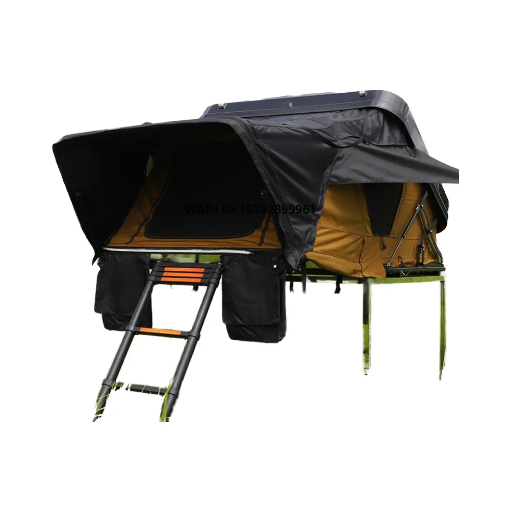 Hot Sale Automatic 4x4 RTS Hard Aluminum Top Truck Roof Tent Four-season Waterproof Square Straight Bracing Type Car Camping New
