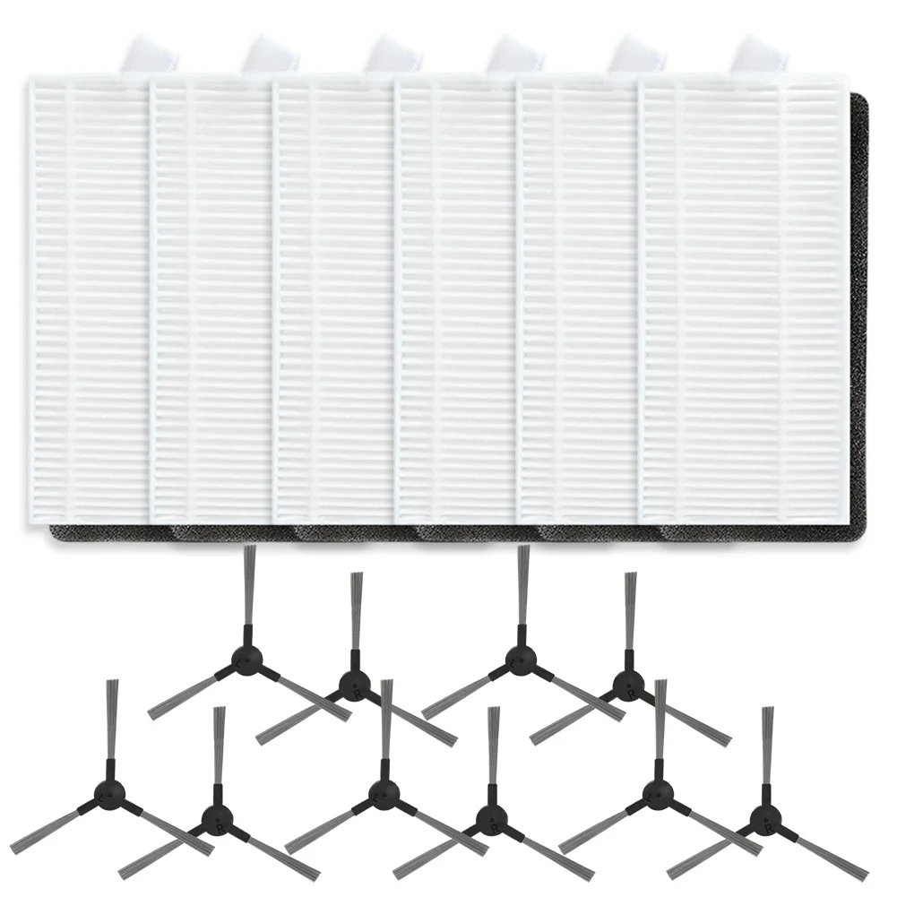 Daily Maintenance Side Brush Accessories Cleaner Air Filter Consummables Refill Kit Easy Snap-on Design For Liectroux L200