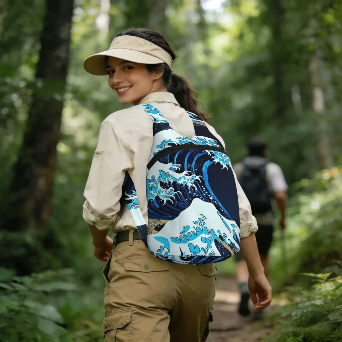 Great Wave Off Kanagawa Circuit Board Student Backpack School Bag Hiking Travel Daypack Boys Girls Storage Bookbag Shoulder Bags