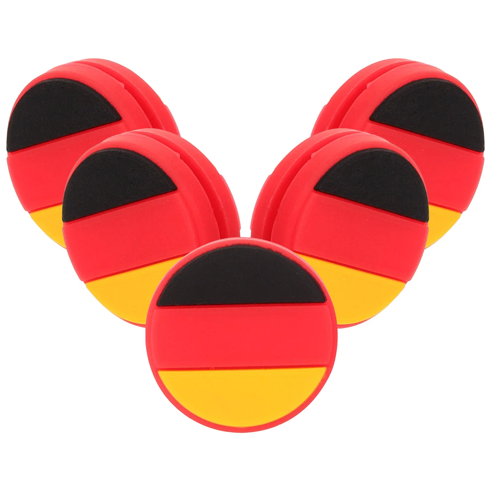 

5pcs Tennis Racket Silicone Dampeners Vibration Reducer National Flag Design Gifts for Tennis Players