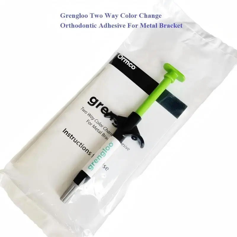 Ormco Orthodontic Bracket Adhesive Green Light Cure Bonding Resin Color Change Adhesive Dental Orthodontic Material 4g view 3