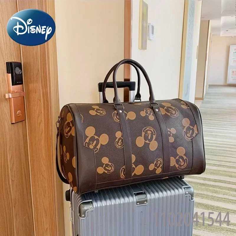 Disney-bolso de viaje de Mickey Mouse para mujer y hombre, bolsa de equipaje Unisex de gran capacidad, de diseñador de lujo, para gimnasio, a la moda