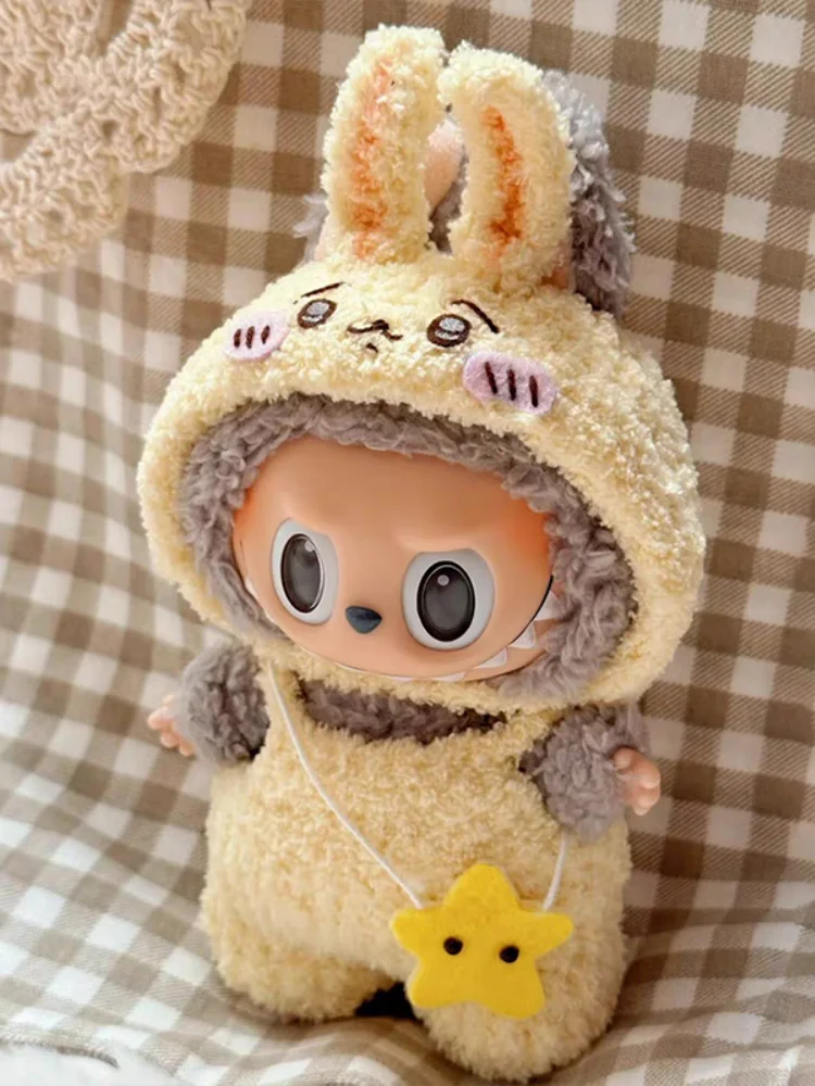 

Handmade Labubu Forest Fairy Doll Clothes Vinyl Doll Outfits Third Generation Coca-Cola Themed Toys for Girls And Boys