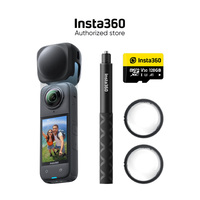 Original Insta360 X4 Bundle with 128GB Card -  33' Waterproof, 72MP Photos, 8K30/5.7K60 360°Cinematic H.265 Video