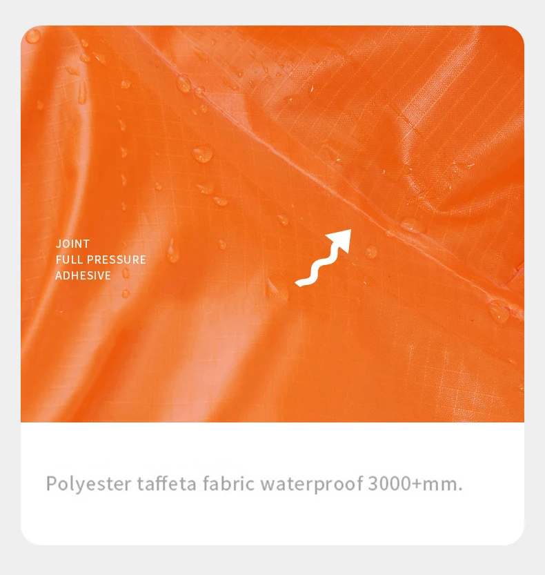 3-in-1 wasserdichter, leichter Unisex-Regenmantel zum Wandern, Regenmantel, Wandern, multifunktionale Outdoor-Aktivitäten, Regenausrüstung, Zeltabdeckung – Detail 4