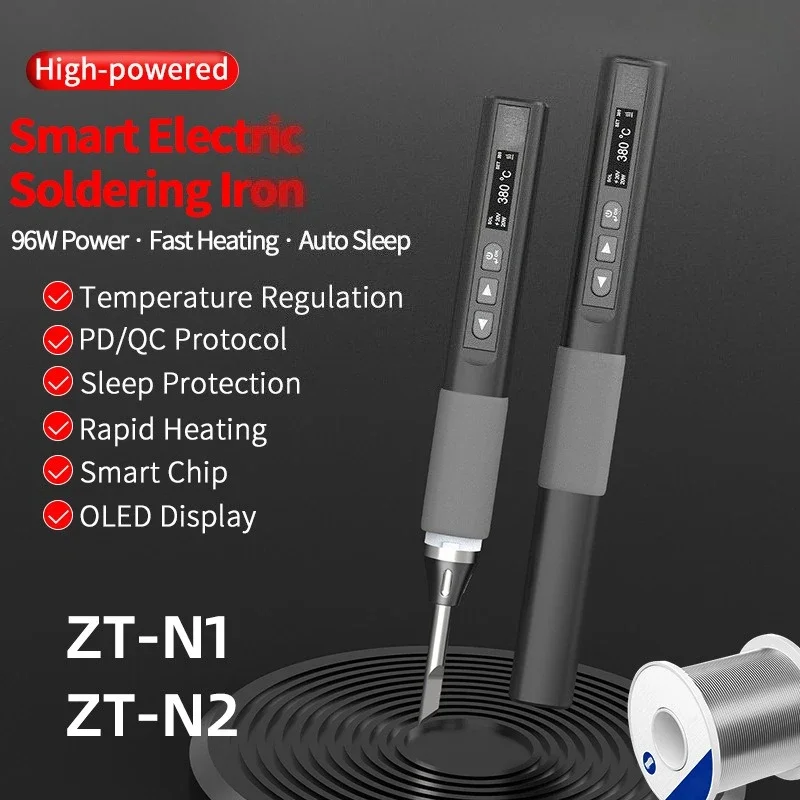 ZT-N2 96W Smart Soldering Iron Multimeter – Adjustable Temp, OLED for Phone/PCB & DIY Projects
