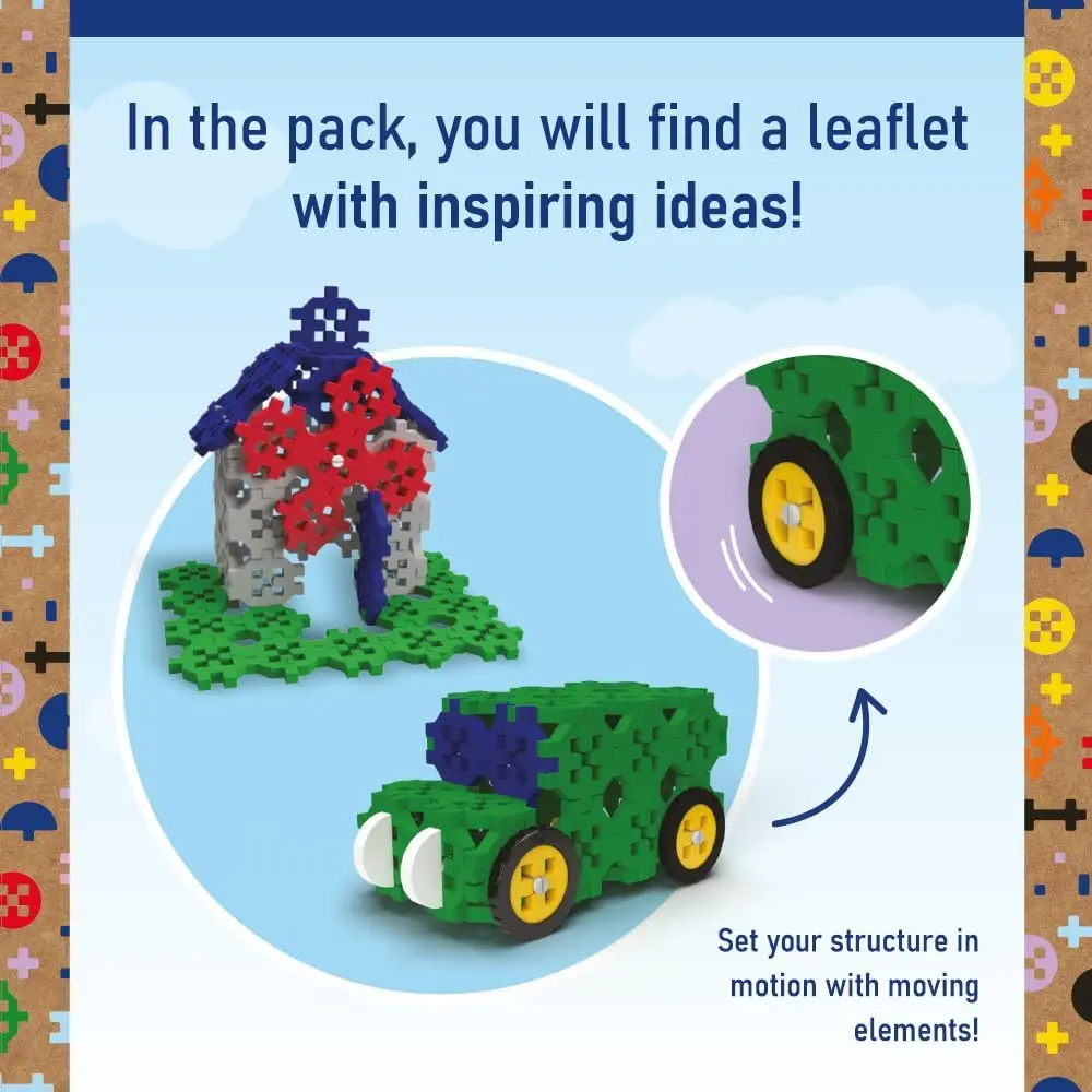 Connect: Basic Girl Brick Set – 70 Ziegelsteine in verschiedenen Formen, kreatives Spielzeug für Erwachsene und Kinder ab 4 Jahren