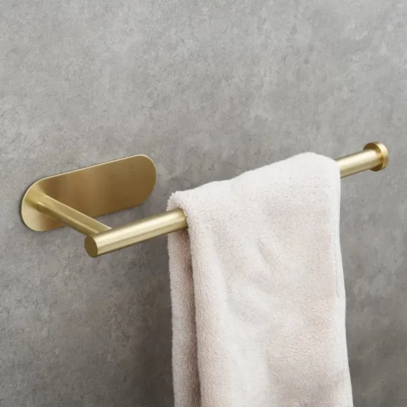 

Bathroom Hardware Towel Rack Without Drilling Thickening Simple Bathroom Bedroom Kitchen Living Room Bathroom Supplies