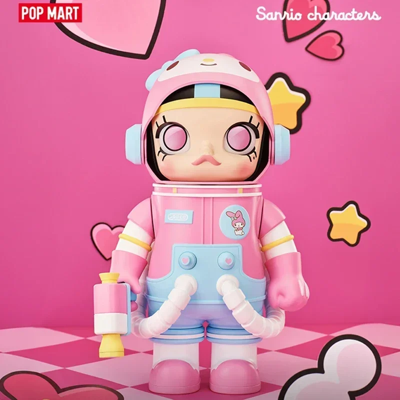 POP MART MEGA SPACE MOLLY 400 % Sanrio Charaktere Serie Blind Box Guess Bag Original Spielzeug Puppe Niedliche Anime Figur Ornamente Geschenk
