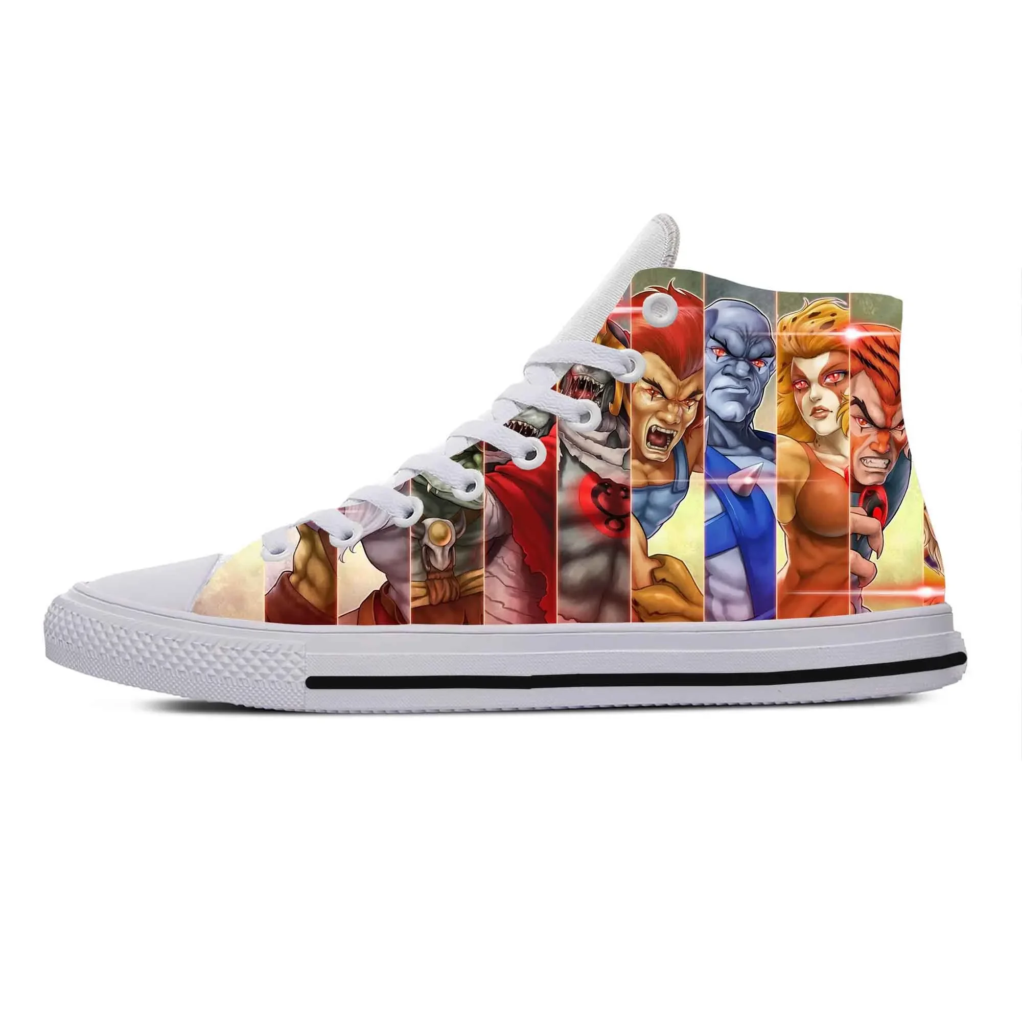 ThunderCat Anime Cartoon Manga Comic Fashion Cool Casual Cloth Shoes High Top Lightweight Breathable 3D Print Men Women Sneakers