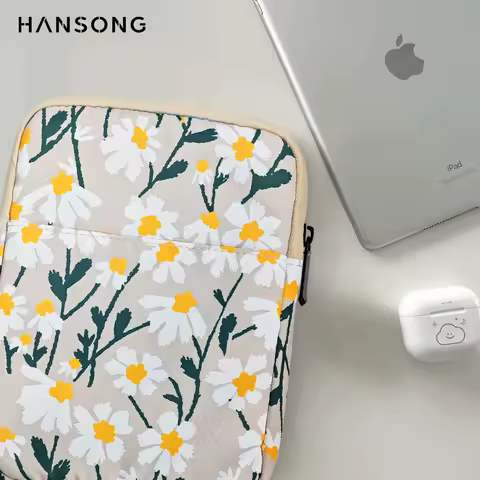 Daisy Padded Sleeve for 7" Kindle Paperwhite Protective Sleeve Case for 6" Kindle/Kindle Oasis/Kobo E-Reader