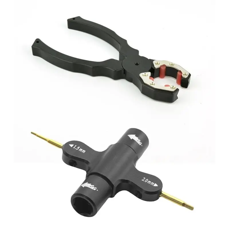 

AINY-M5 Quad Wrench FPV Drone Motor Fixing Plier 1.5Mm/2Mm Screwdriver Quick Release Propeller Motor Prop Tool