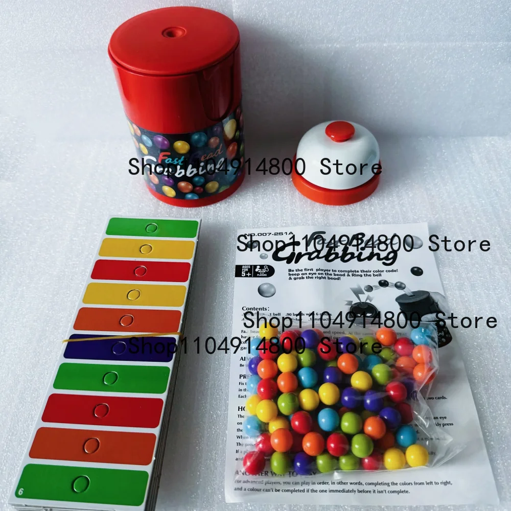Competition Color Line Bingo Chessboard Game Quick Pearl Grab Double Game Adult and Children Reaction Training Toy