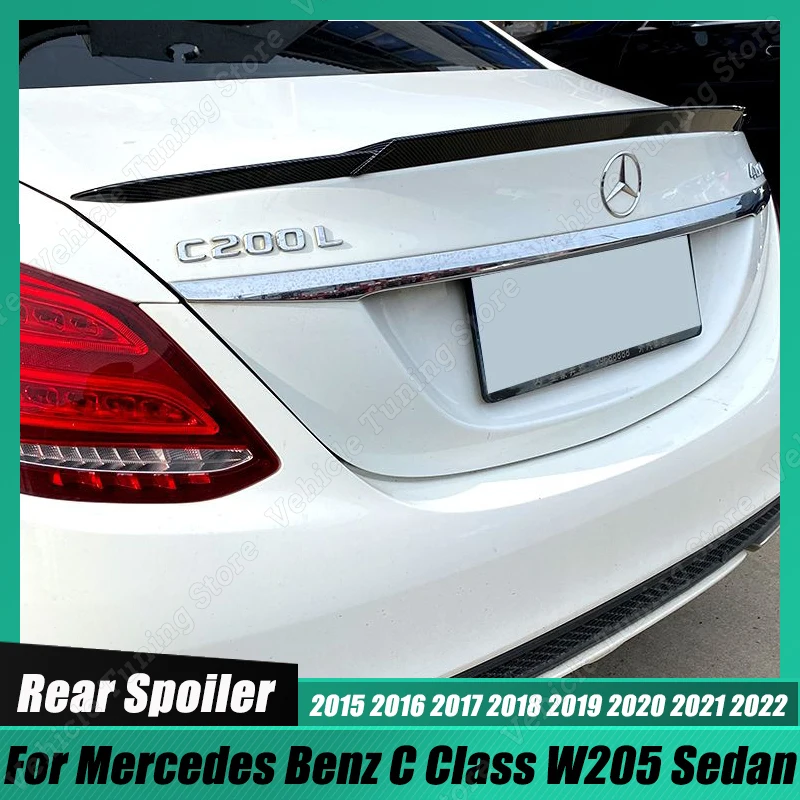 

Rear Trunk Spoiler Wing Lip Trim For Mercedes Benz C Class W205 C200 C260 C180 C300 2015-2022 Sedan Tail Wing Tuning Bodykits