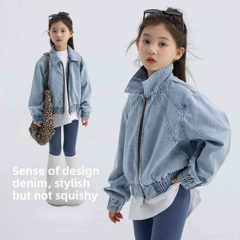 veste-en-jean-courte-style-coreen-pour-enfants-coupe-ample-taille-cintree-tendance-vetement-d'exterieur-court-pour-filles-printemps-automne-vetements-pour-enfants