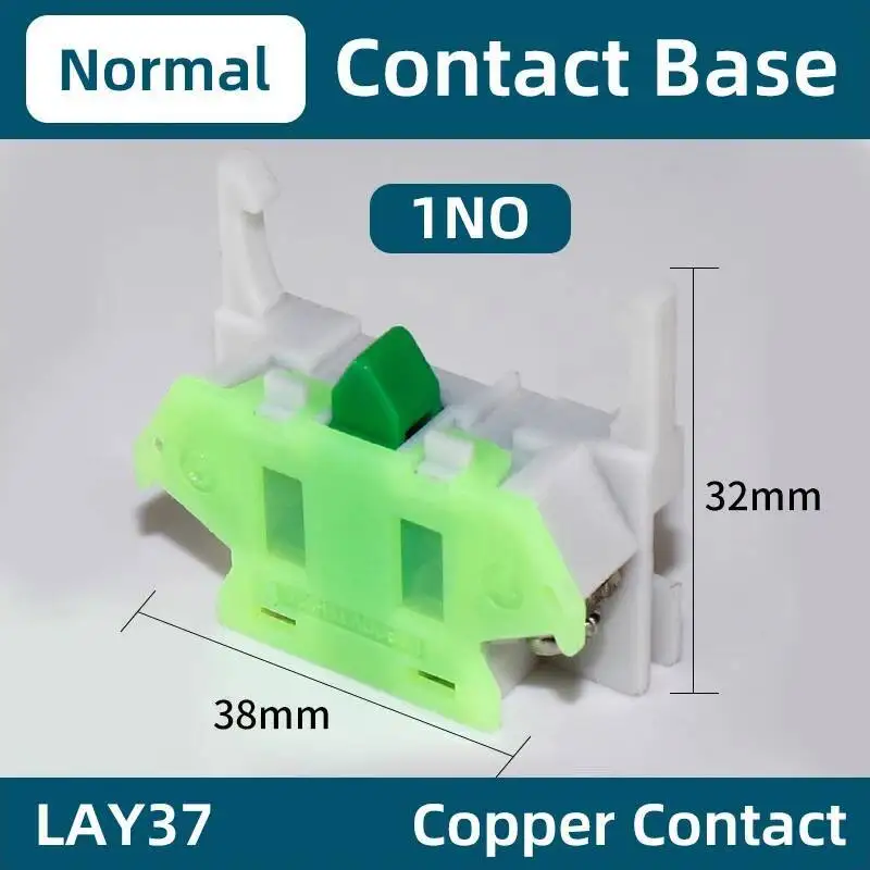 LAY37 PBC Y090 Contact Base Accessory Terminals Push Button Switch Normally Open Normally Closed 1NO 1NC