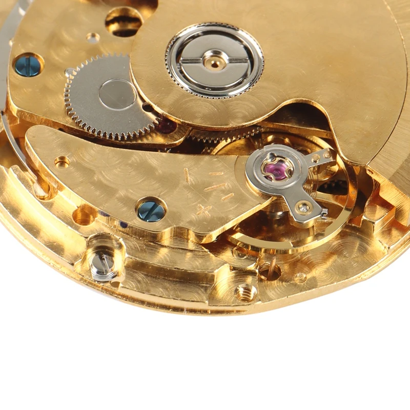 NH36 Accuracy Automatic Watch Movement Gold /White Date Day Wheel Wristwatch Replacement For Seiko NH36 Movement