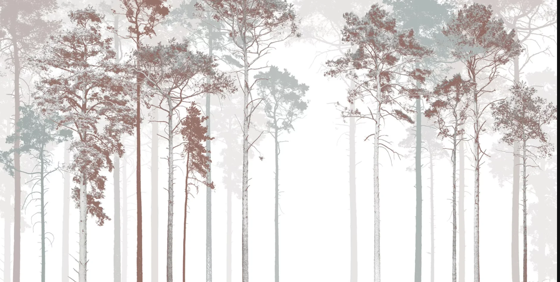 Custom wallpaper moon branche wood wall painting home decoration living room bedroom black and white Golden Forest 3d wallpaper
