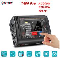 Original HTRC T400 Pro RC Lipo Charger Dual DC 400W AC 200W 6S 12A*2 Discharger For LiPo LiHV LiFe Lilon NiCd NiMh Pb battery