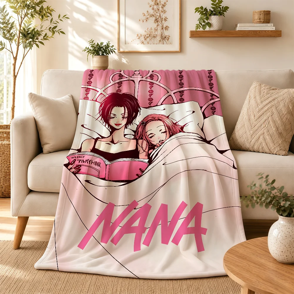 Anime N-NANA Blanket For Soft Warm Knee For Bedroom Living Room Bed Sofa Camping Picnic Office Gift
