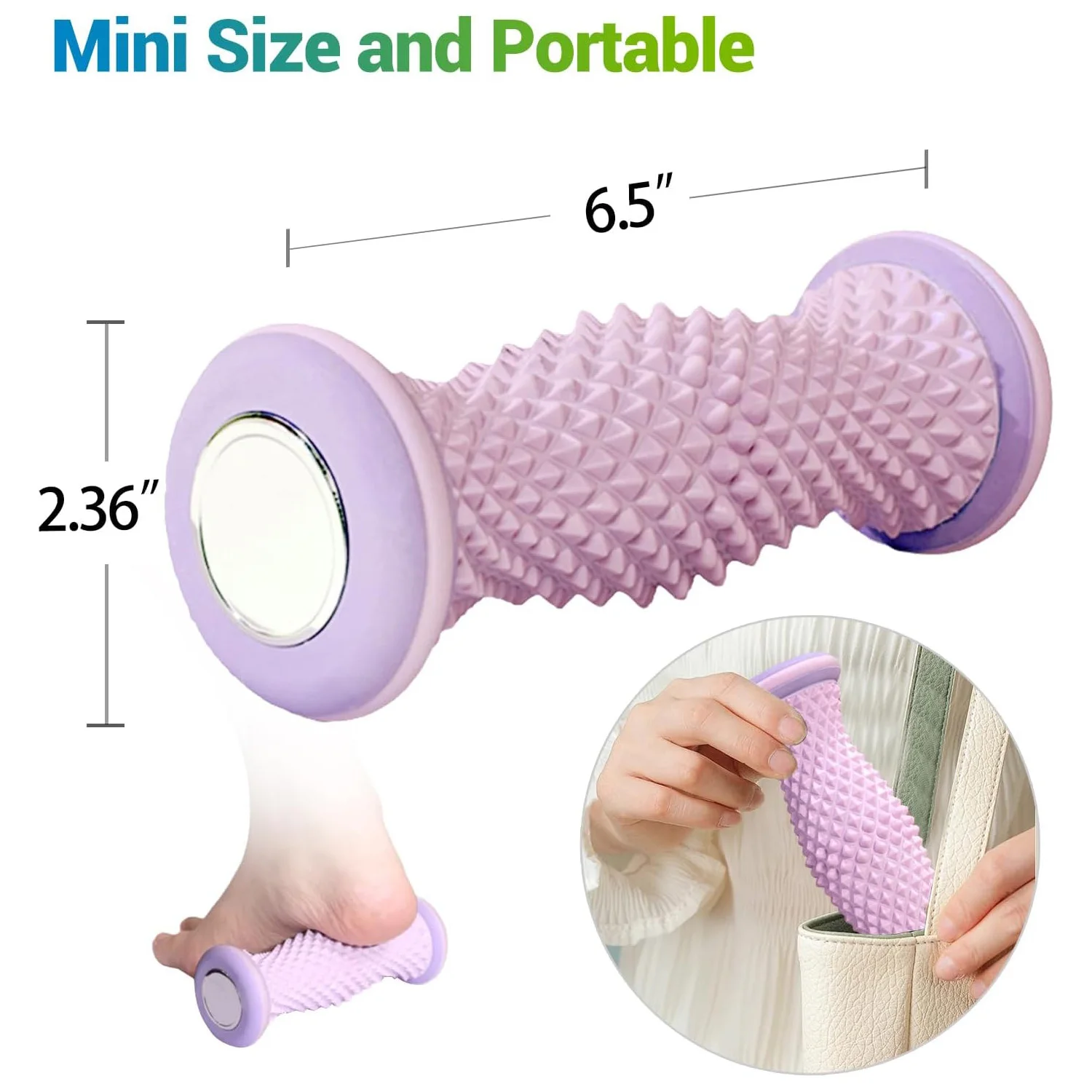 Foot Massage Roller Foot Roller Foot Massager Plantar Acupressure Relaxation Feet Shiatsu Massager Calf Shaping Massage Tools