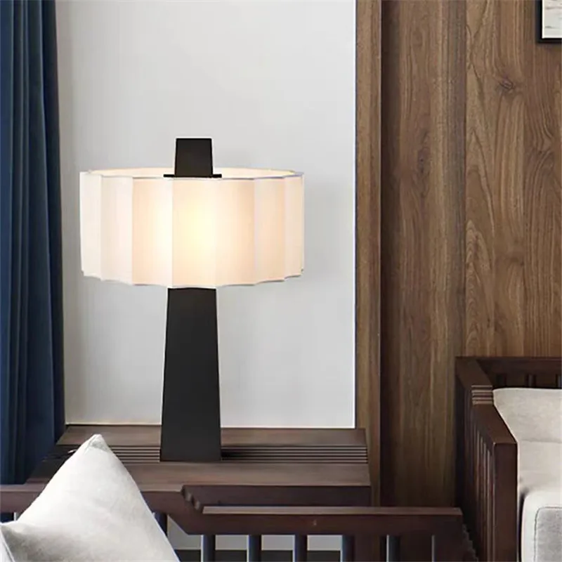 Pantheon Floor lamp LED Nordic fabric standing lamp wabi sabi art Designer Light for Living Room Bedroom Study Decorative Lamp