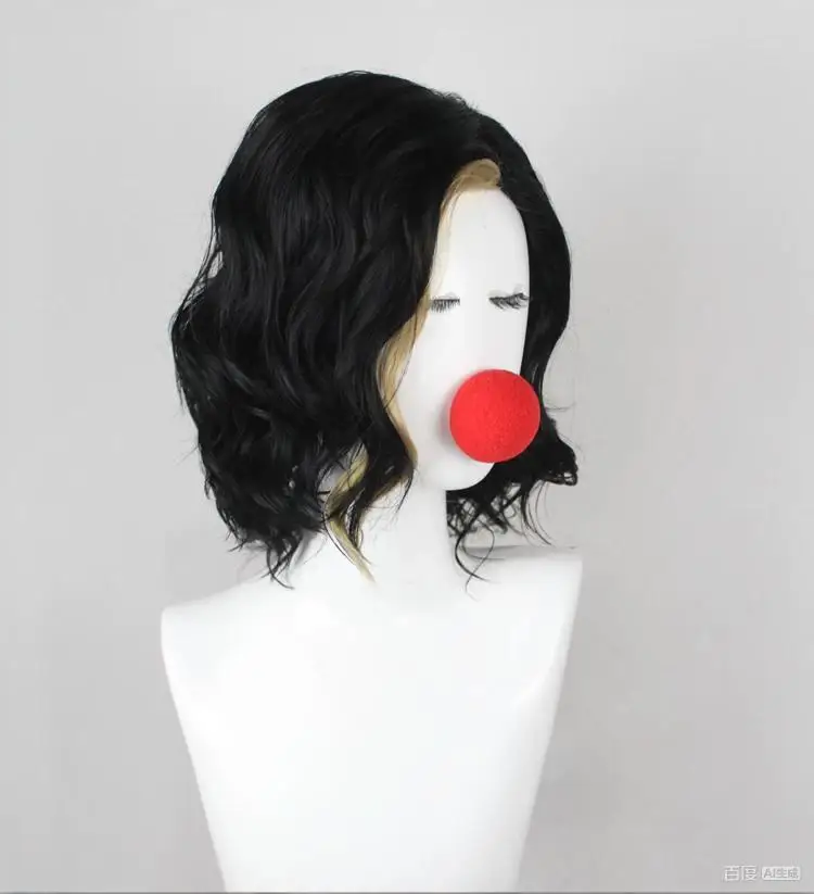 仮面ライダーアマゾンズジン用カスタムコスプレウィッグ-グレーブラックのハイライト入りロングヘアウィッグキャップ付き