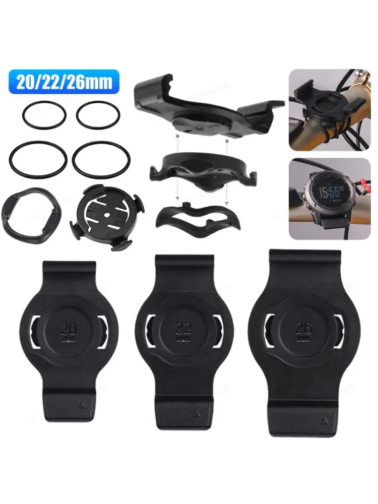 AliExpress NONE 1set for Garmin Quick Fit MTB Bike Mount Watch for Garmin Fenix 3/5/6/7/MK1/2 MTB Bike Computer Base Bike Accessories 20/22/26mm