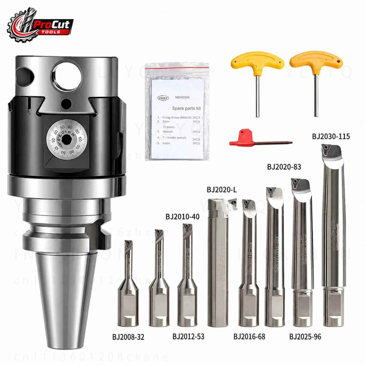 NBH2084 Boring Head Kit, Compatible BT30 BT40 BT50 NT30 NT40 HSK63A R8 MT LBK63, Precision Fine Boring Tool Holder for Machining