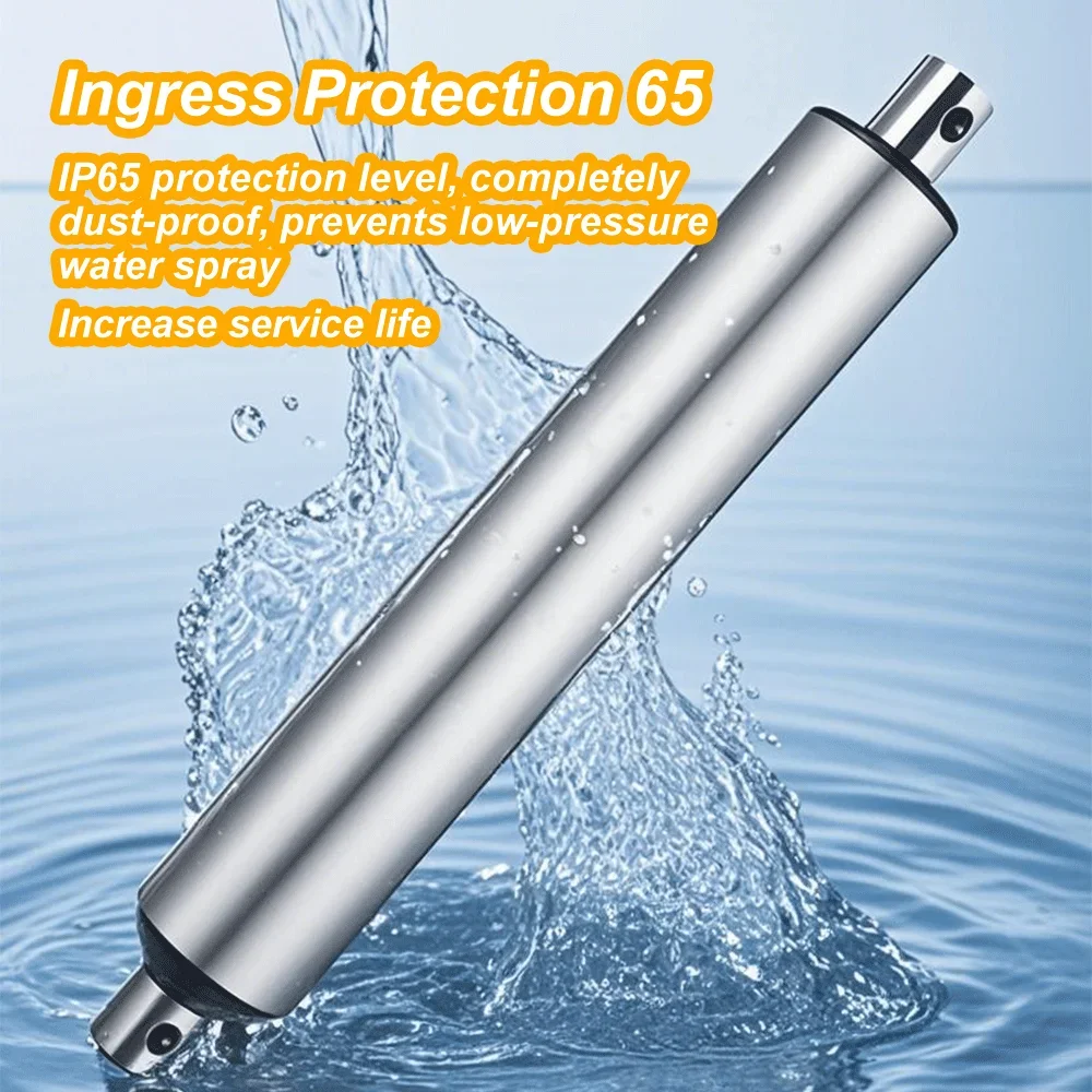 Electric Push Rod Simulation Cylinder DC10-2000N 12/24/36/48V 30/50/300/700/1000mm Stroke Linear Actuator IP65 Motorisation Door