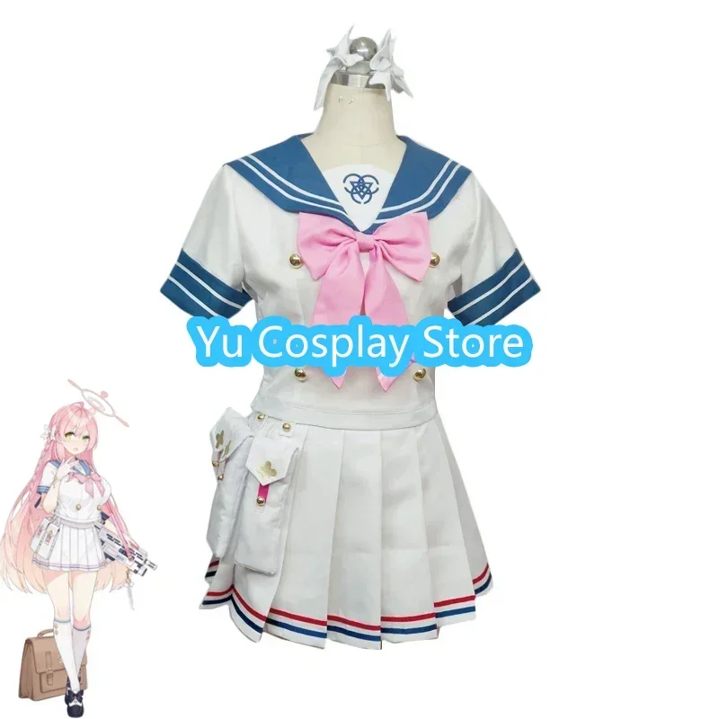 

Yu-Cosplay Urawa Hanako Dress Game Blue Archive Cosplay Costume Women Cute Maid Dress Halloween Party Suit Anime Clothing Custom