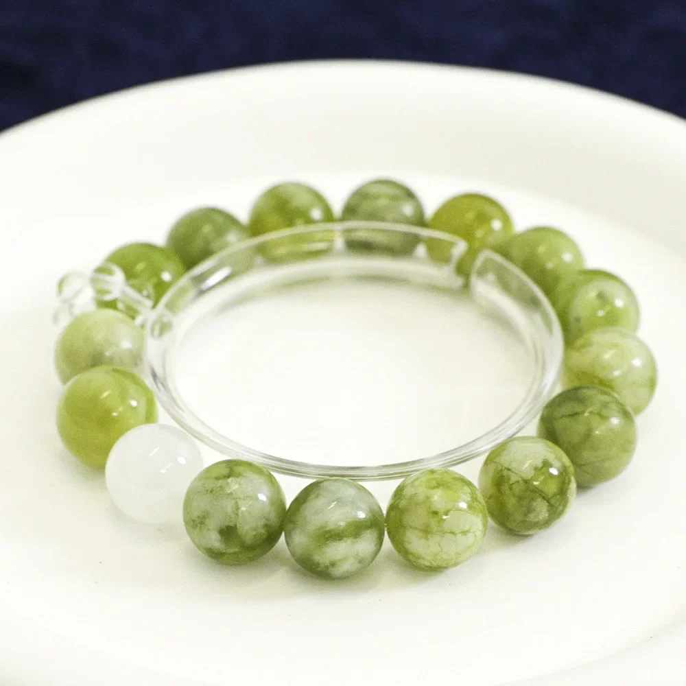 

Natural Qingti Milk Cover Moonstone Crystal Bracelet Simple, Fresh, Fashion Light Luxury Women's Bracelet, Accessories, Gifts