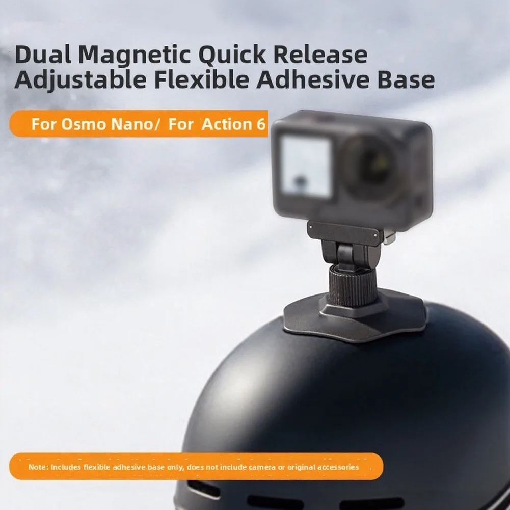 Flexible Base For For Nano And For Action 6 Adjustable Quick Release Mount Bidirectional ABS 7.8x7.2x4.2cm Lightweight