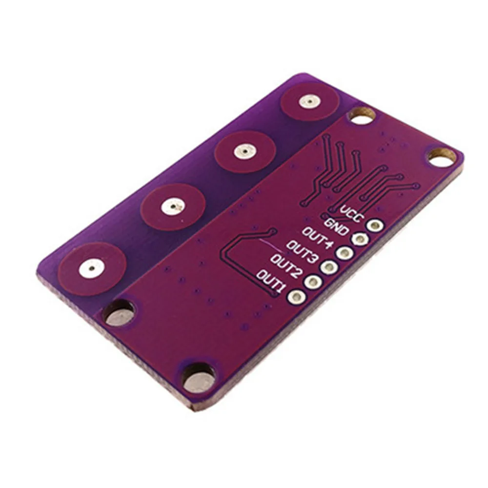 2PCS CJMCU-0401 4-bit Button Capacitive Touch Proximity Sensor Board with Self-Locking for Arduino with Pin